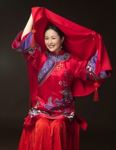 江一燕 古代新娘装图片图片