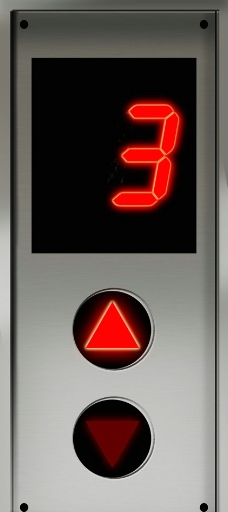 手绘电梯按钮图片