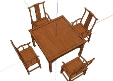 餐桌组合精致中式家具餐桌椅组合图片