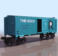 3D模型图库交通工具火车车厢图片