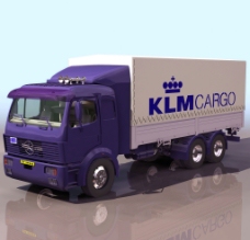 3D卡通模型3D模型图库交通工具卡车货车图片