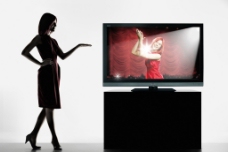 办公系列夏普液晶电视产品系列海报液晶电视图片