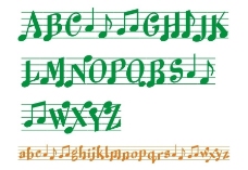 音乐英文字体