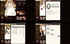 韩国新婚婚纱摄影PSD网站模板图片