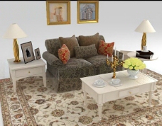 欧美精致欧式家具美克美家沙发茶几组合图片
