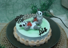 熊猫蛋糕图片