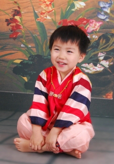 韩国儿童写真照图片