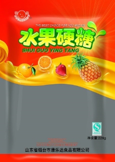 水果硬糖食品袋图片