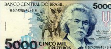 外国货币美洲国家巴西货币纸币高清扫描图