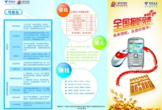 金算盘中国电信商务领航宣传小折页图片