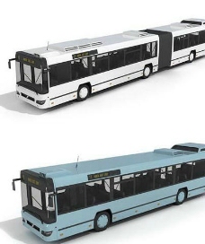 3D车模公交车模型3d素材图片