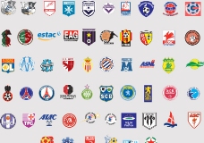 国足全球2487个足球俱乐部球队标志法国图片