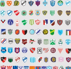全球2487个足球俱乐部球队标志阿根廷图片