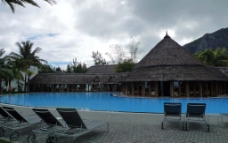 旅游休闲毛里求斯旅游度假村休闲区游泳池图片