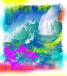 色彩缤纷的海洋图片