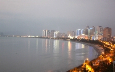 三亚湾夜色图片