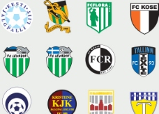 全球2487个足球俱乐部球队标志（爱沙尼亚）图片