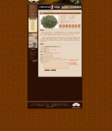 古典茶叶网店网站内容页图片