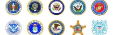 军队徽章美国军队标志行政执法标志美国国旗徽章肩章美国矢量素材图片