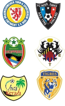 足部图职业足球俱乐部队徽图片