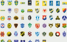 足部图全球2487个足球俱乐部球队标志瑞典图片