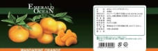 日文桔子罐头标签图片