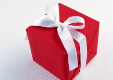 礼物盒 红盒子 丝带 蝴蝶结图片
